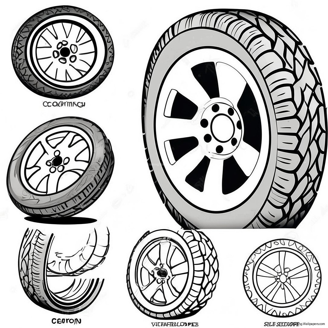 Tire Coloring Page 27610