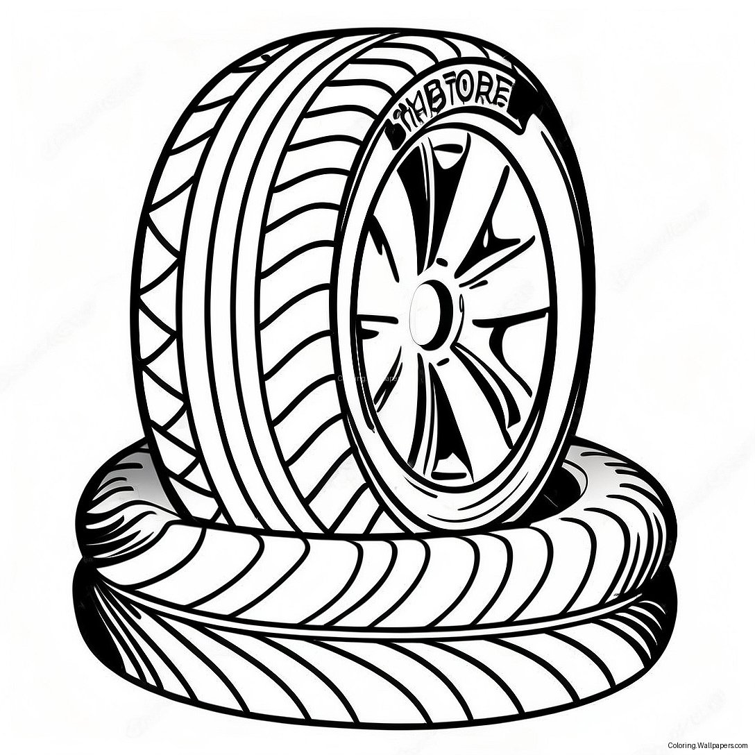 Tire Coloring Page 27612