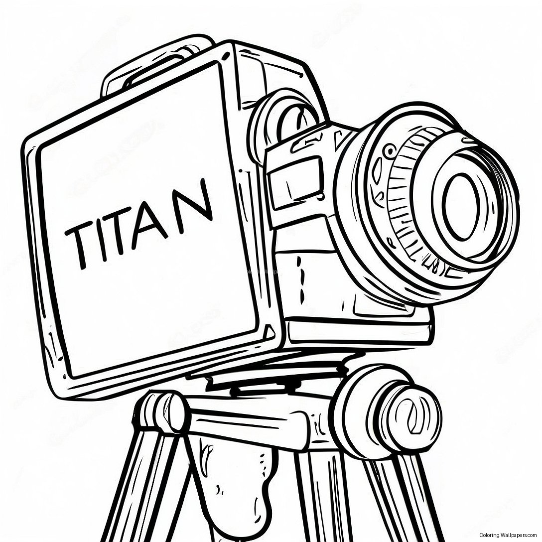 Titan Cameraman Coloring Page 19351