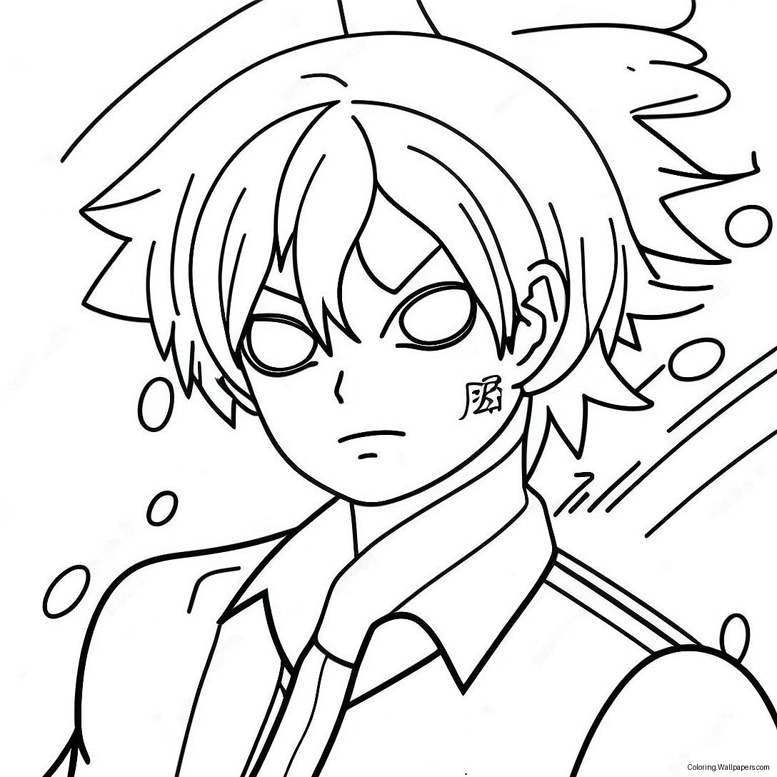 Todoroki Coloring Page 18813