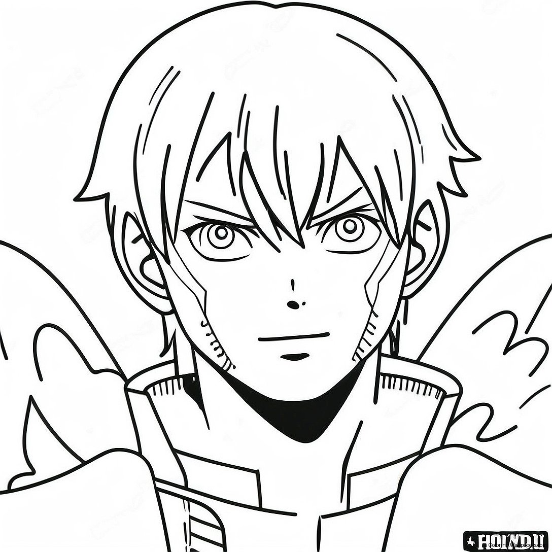 Todoroki Using Fire And Ice Coloring Page 18820