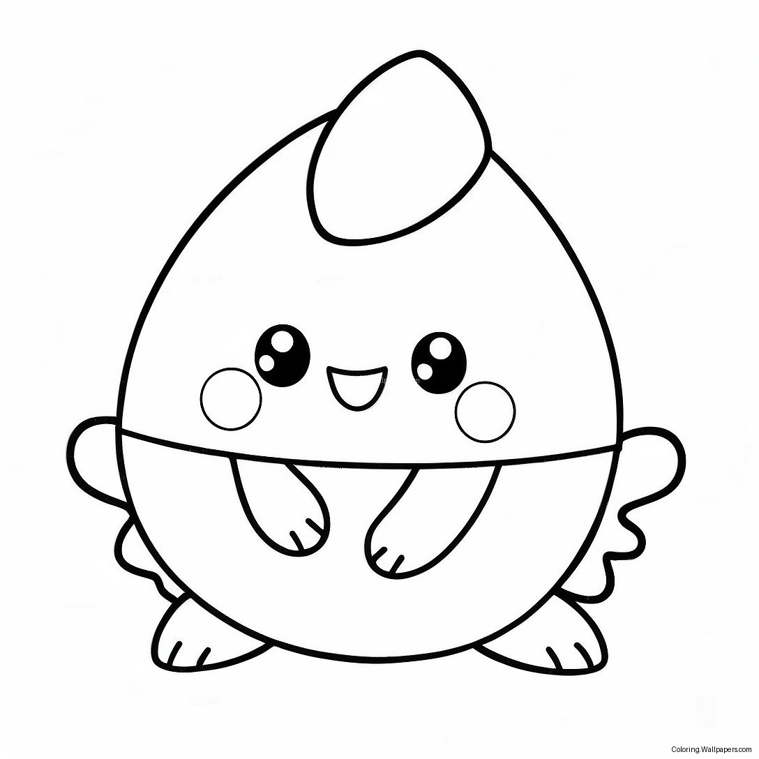 Togepi Schattige Kleurplaat 50644