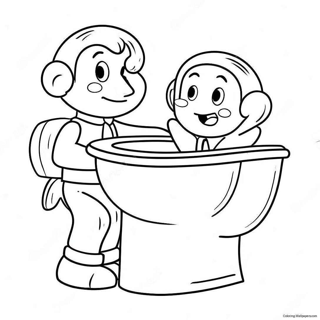 Toilet Bound Characters Coloring Page 29542