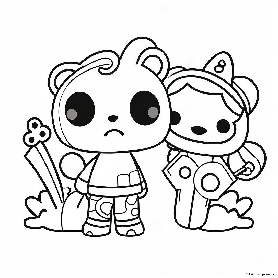 Página Para Colorir Dos Personagens Tokidoki 57635