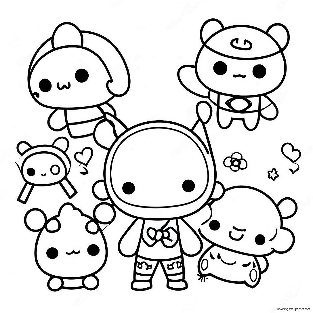 Página Para Colorir Dos Personagens Tokidoki 57636