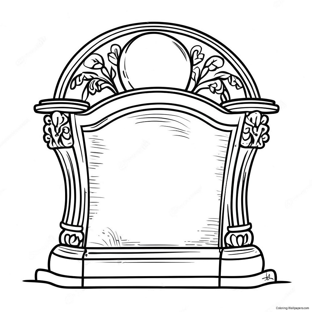 Tombstone Coloring Page 38881