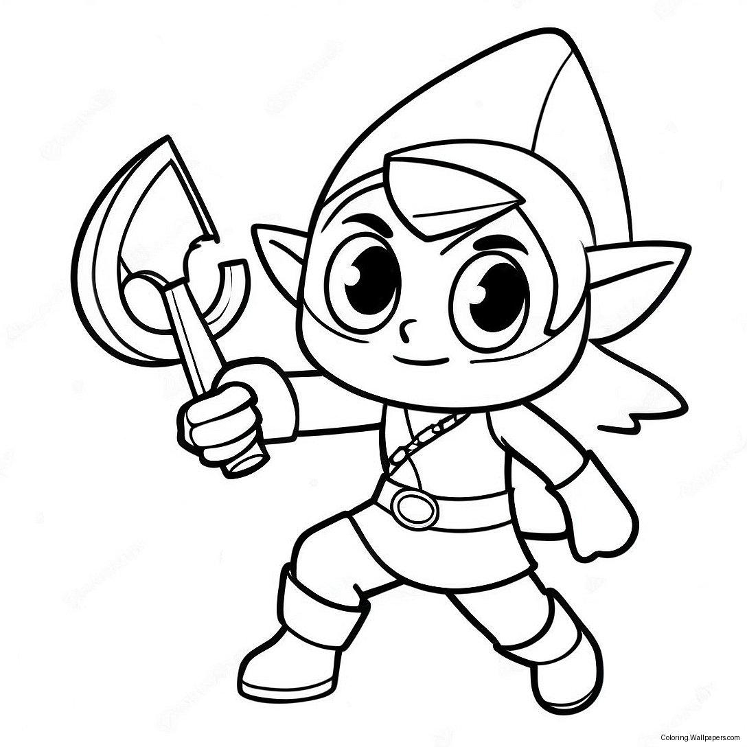 Página Para Colorear De Toon Link En Aventura 44472