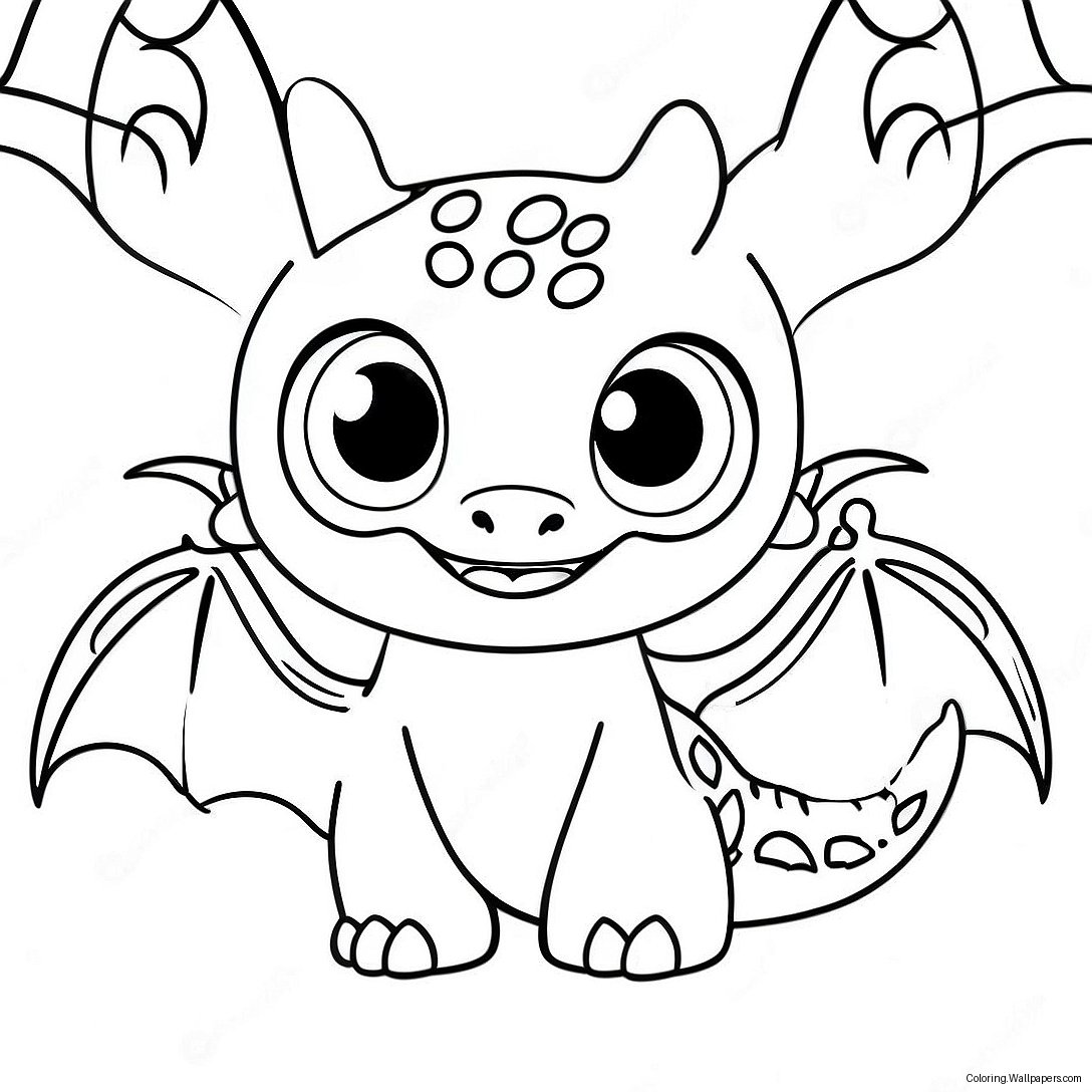 Toothless And Light Fury Coloring Page 52921