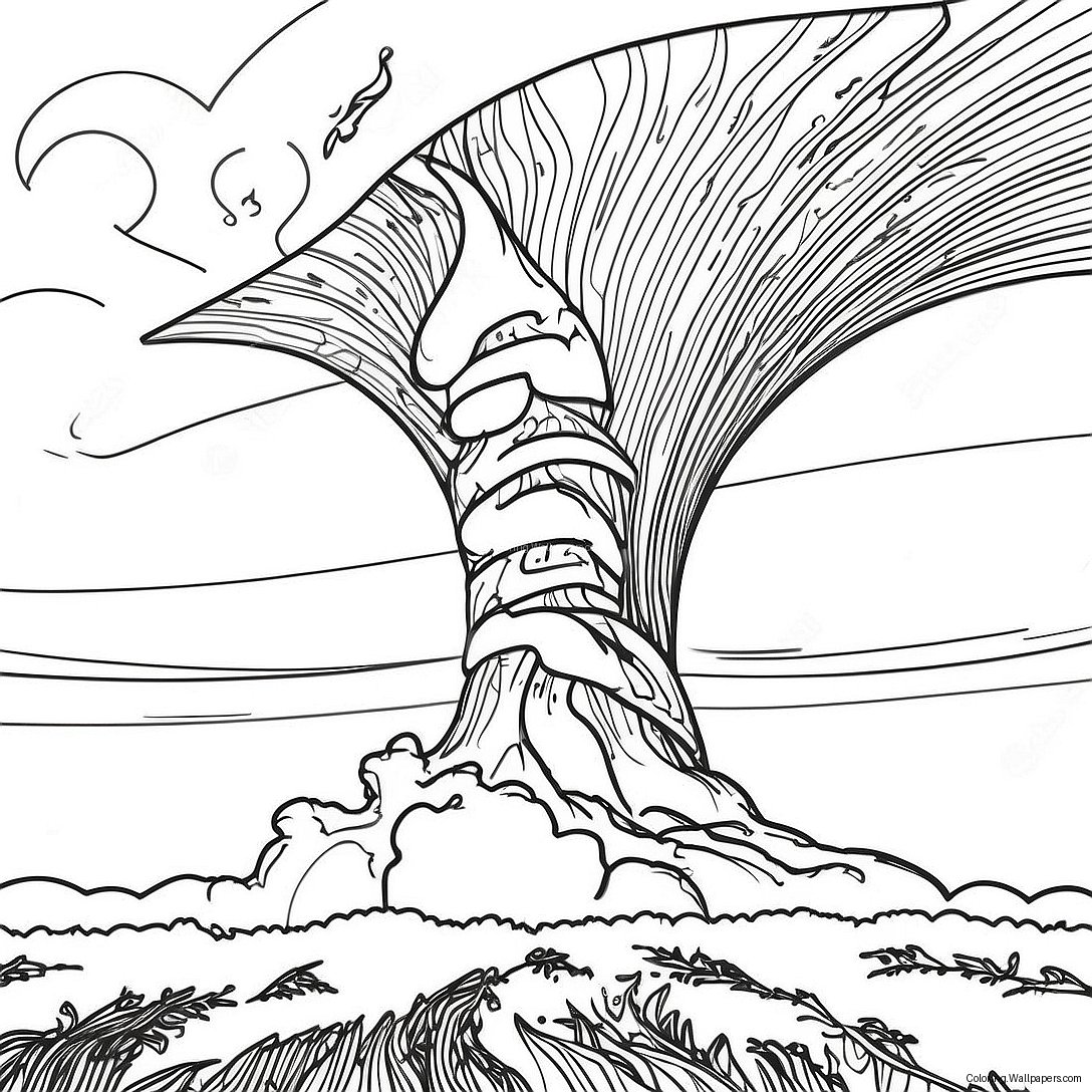 Tornado Whirlwind Coloring Page 38902