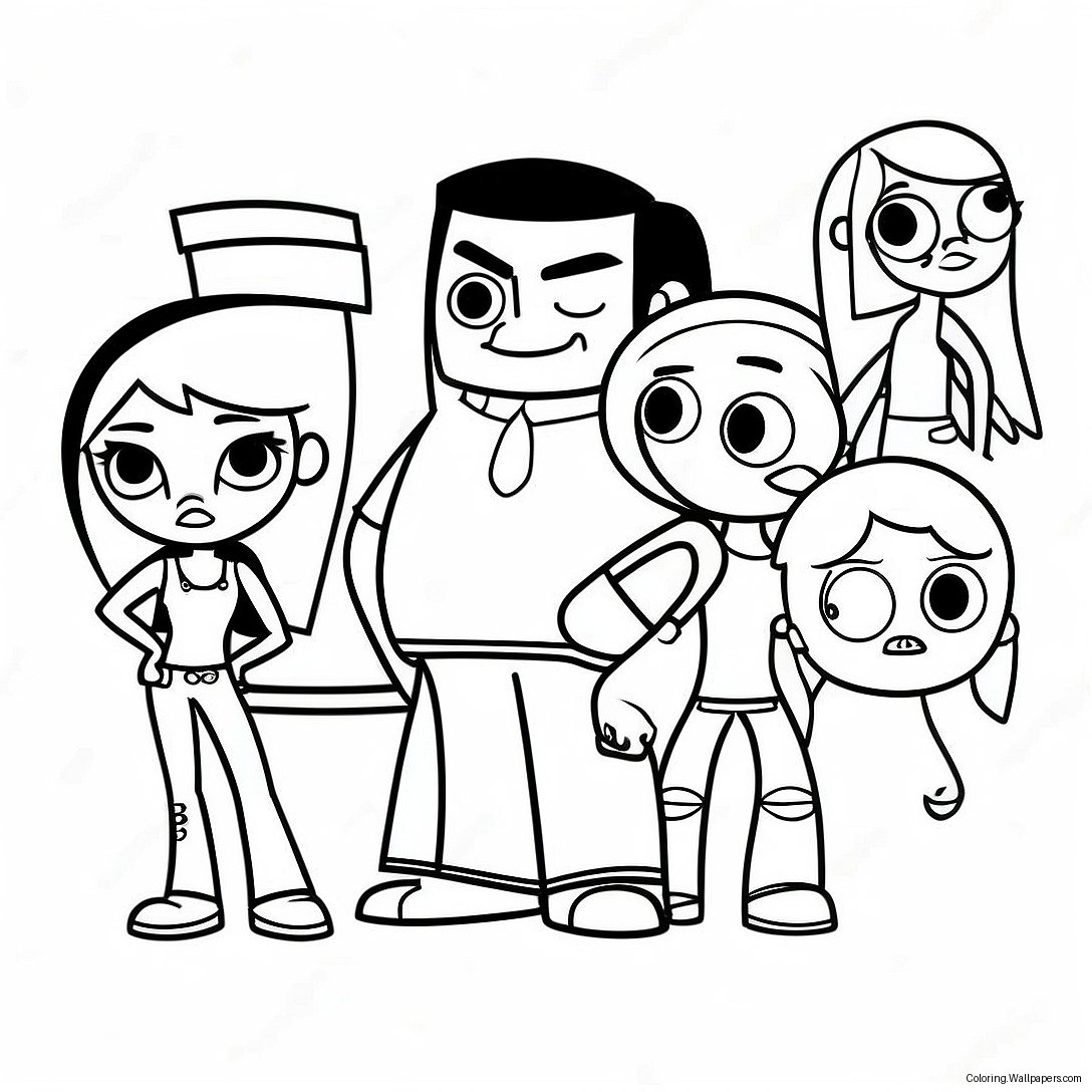 Página Para Colorir Personagens De Total Drama 14947