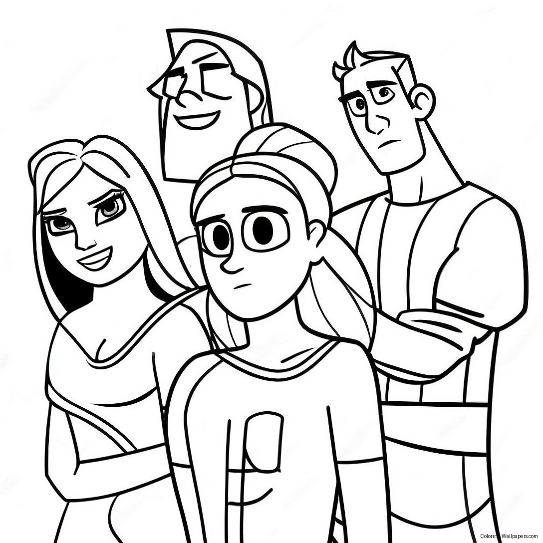 Total Drama Coloring Page 14944