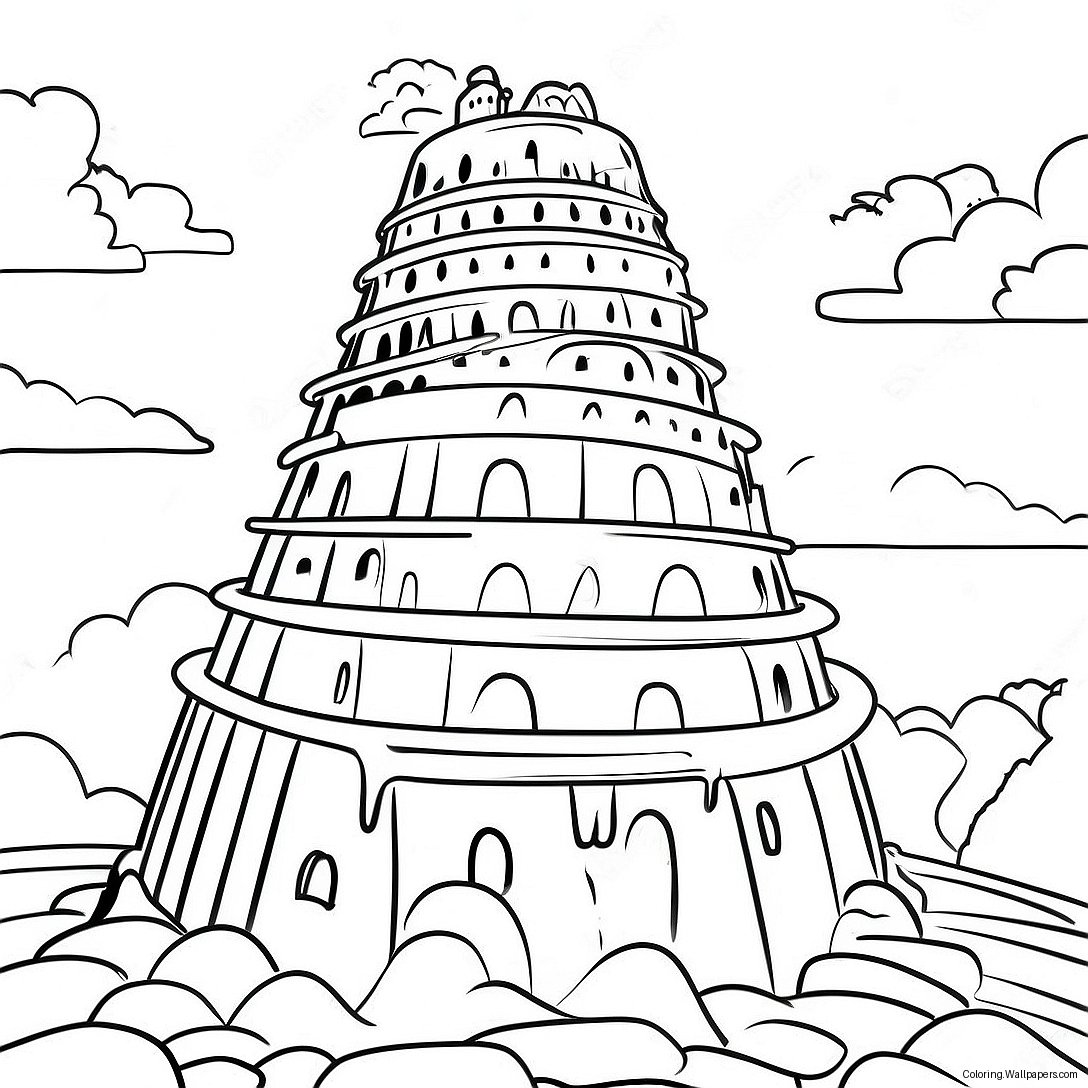 Page À Colorier De La Tour De Babel 36477