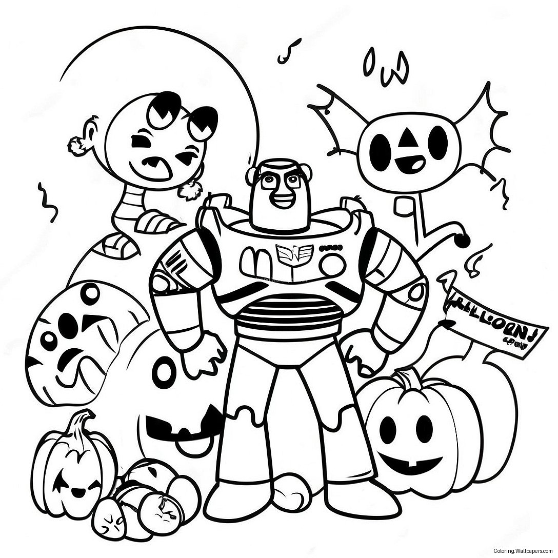 Page À Colorier Halloween Toy Story 22233