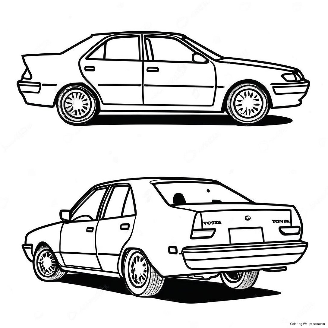 Toyota Camry Sidan Färgläggningssida 31456