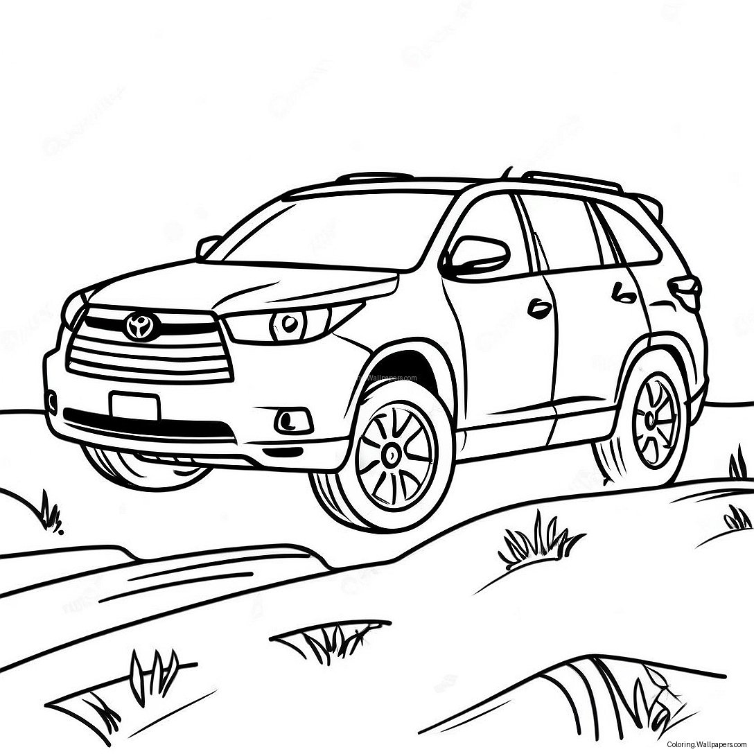 Página Para Colorear De Aventura Todoterreno Del Toyota Highlander 53811