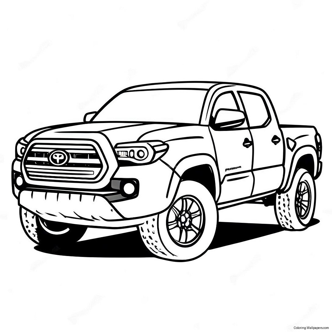 Раскраска Грузовика Toyota Tacoma 21481