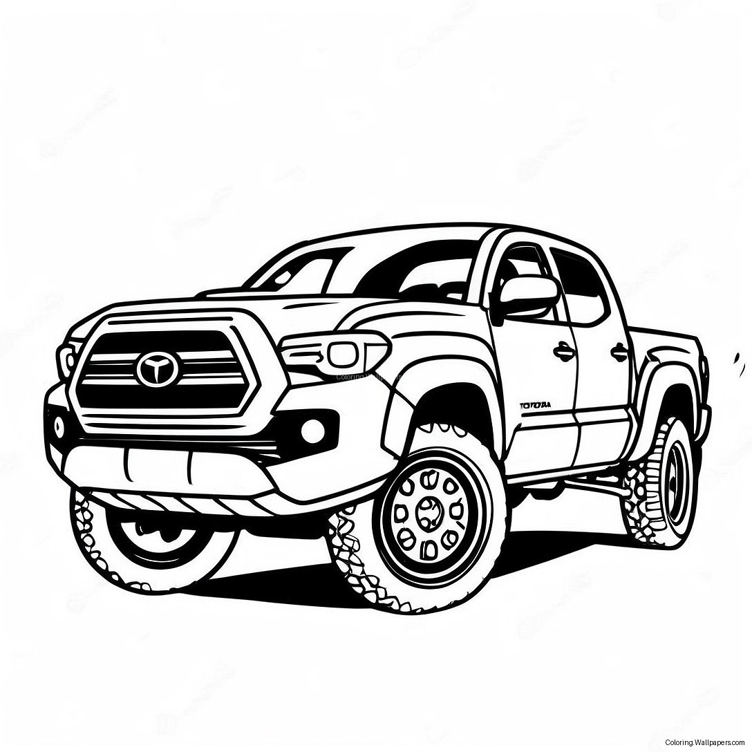 Página Para Colorear De Camión Toyota Tacoma 21482