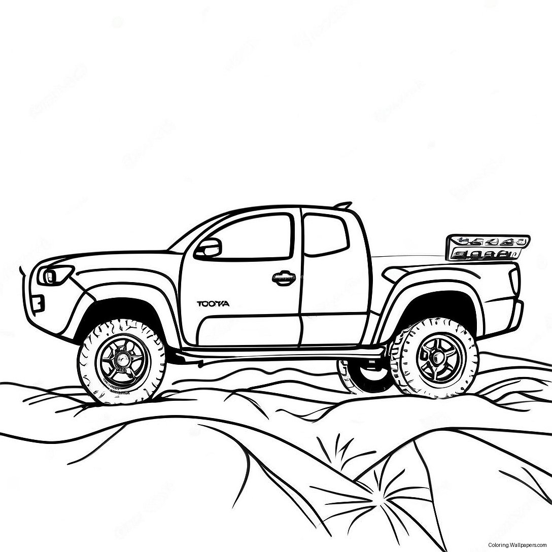 Toyota Tacoma Truck Fargeleggingsark 21483