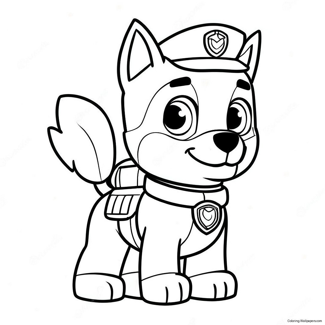 Tracker Paw Patrol Coloring Page 51353