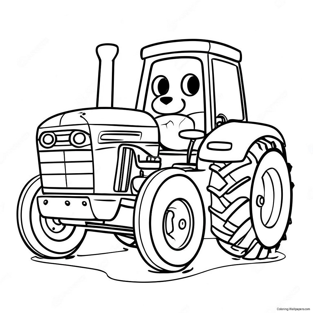 Traktor Ted Ausmalbild 51461