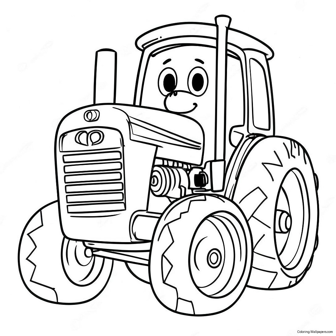 Pagina Da Colorare Di Tractor Ted 51464