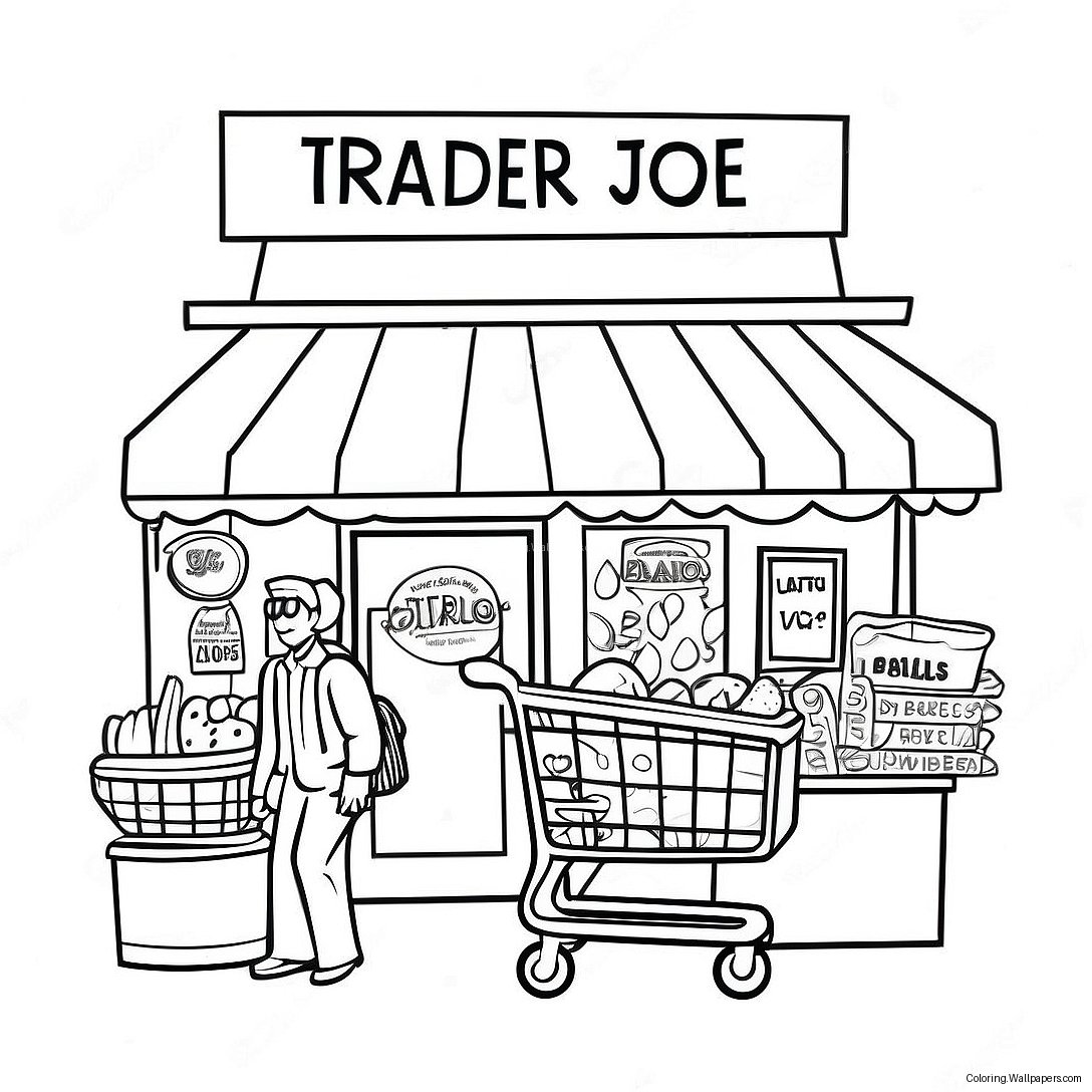 Trader Joe's Leuke Winkelervaring Kleurplaat 51382