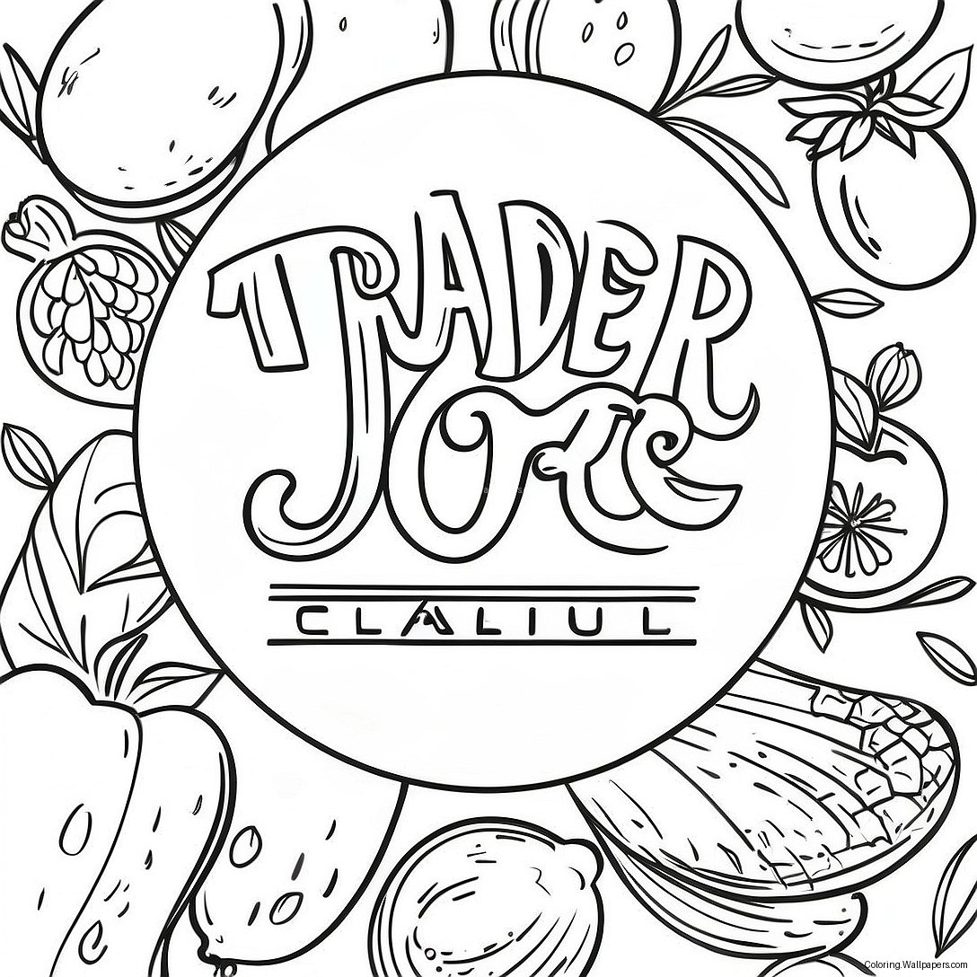 Pagina Da Colorare Del Logo Di Trader Joe's 51386