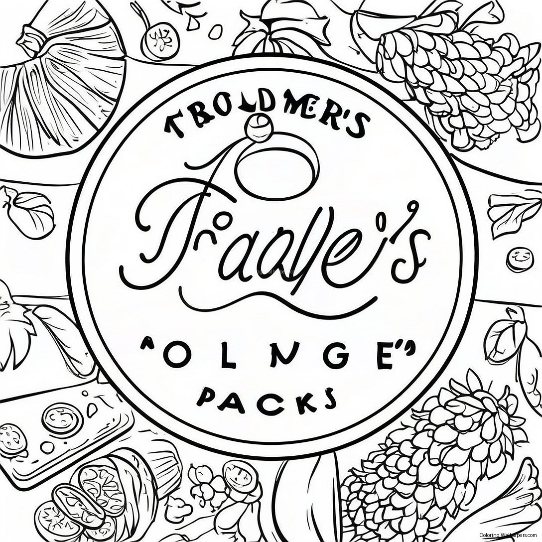 Pagina Da Colorare Del Logo Di Trader Joe's 51388