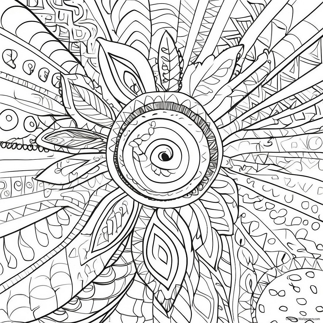 Traditional Ojibwe Patterns Coloring Page 51031