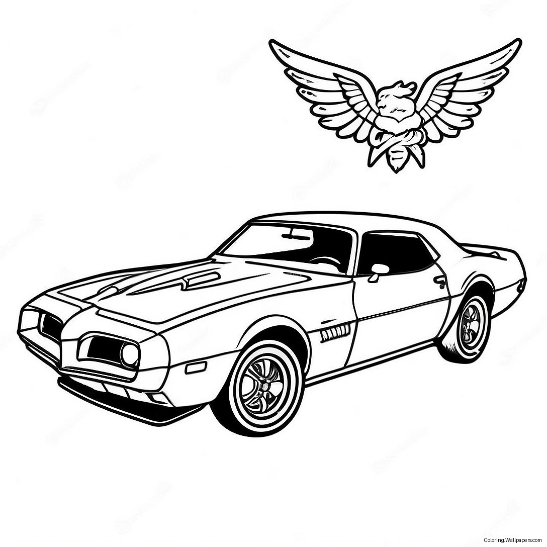 Trans Am Klassisk Bil Färgläggningssida 45064