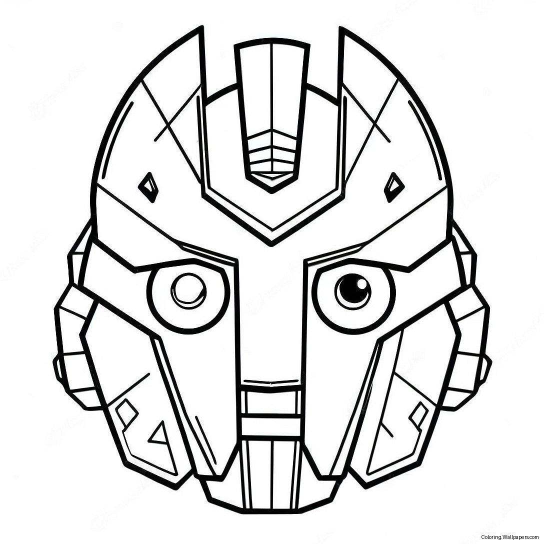 Transformers: Kuun Pimeys -Logo Värityssivu 48279