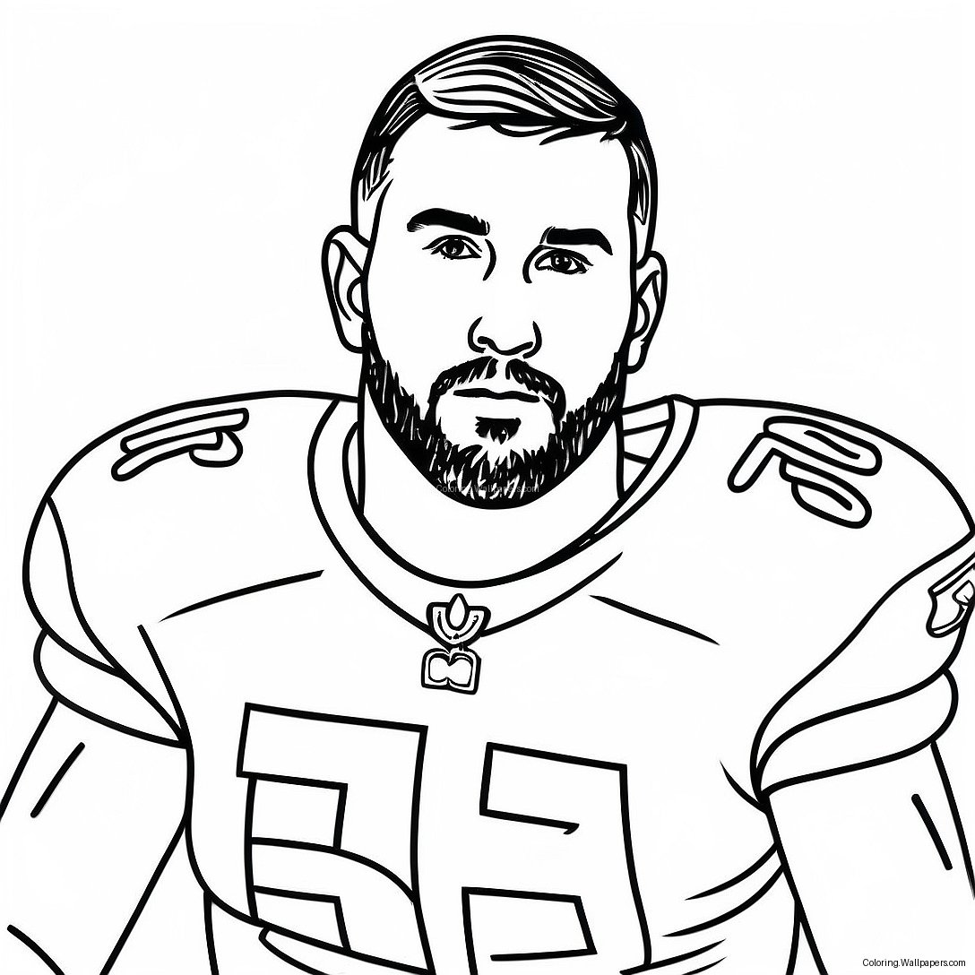 Travis Kelce Kleurplaat 21184