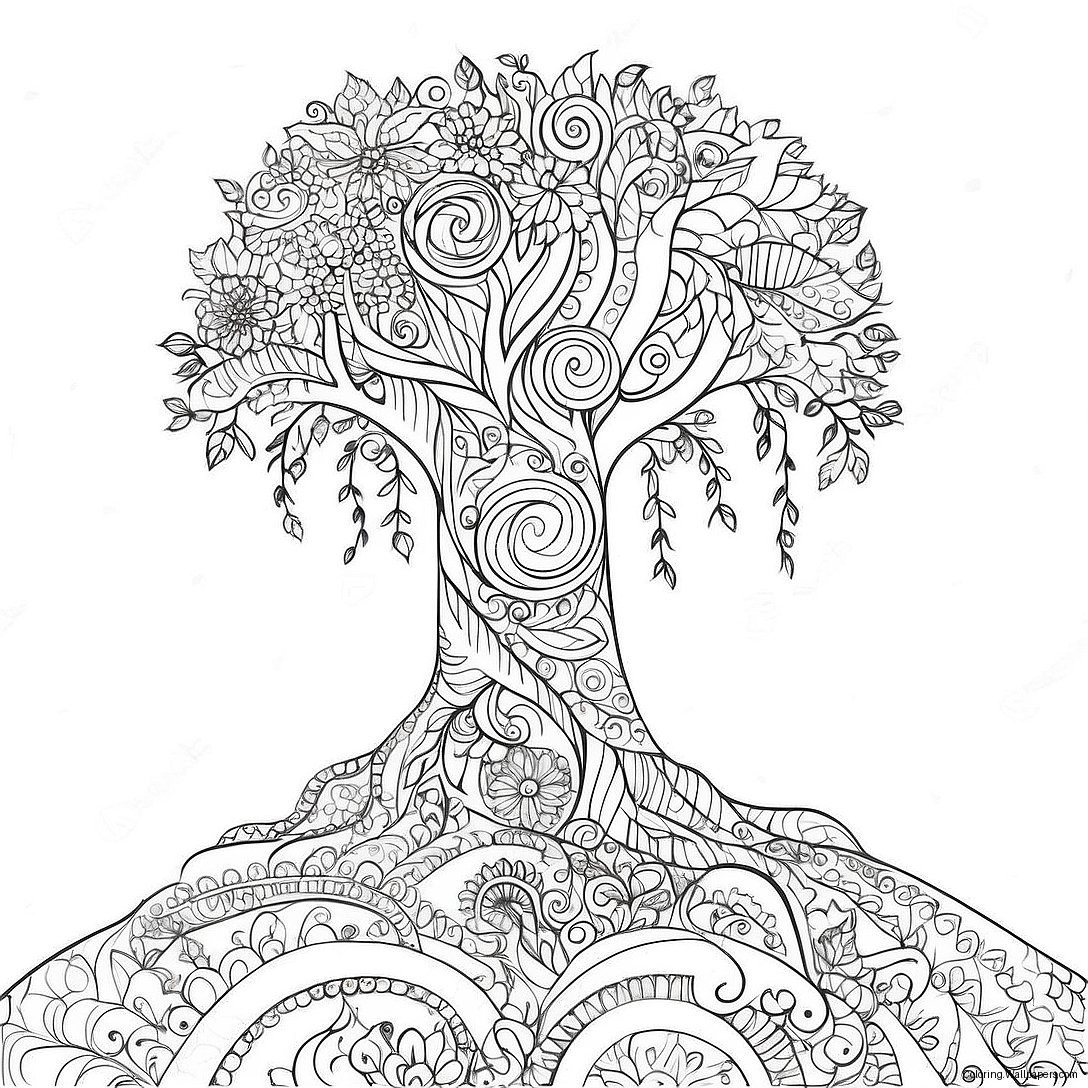 Tree Of Life Intricate Coloring Page 47133