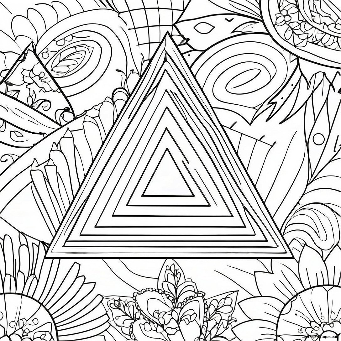 Triangle Coloring Page 24943