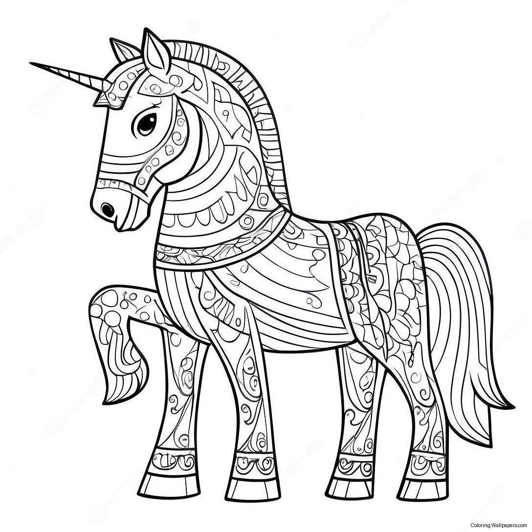 Trojan Horse Coloring Page 43799