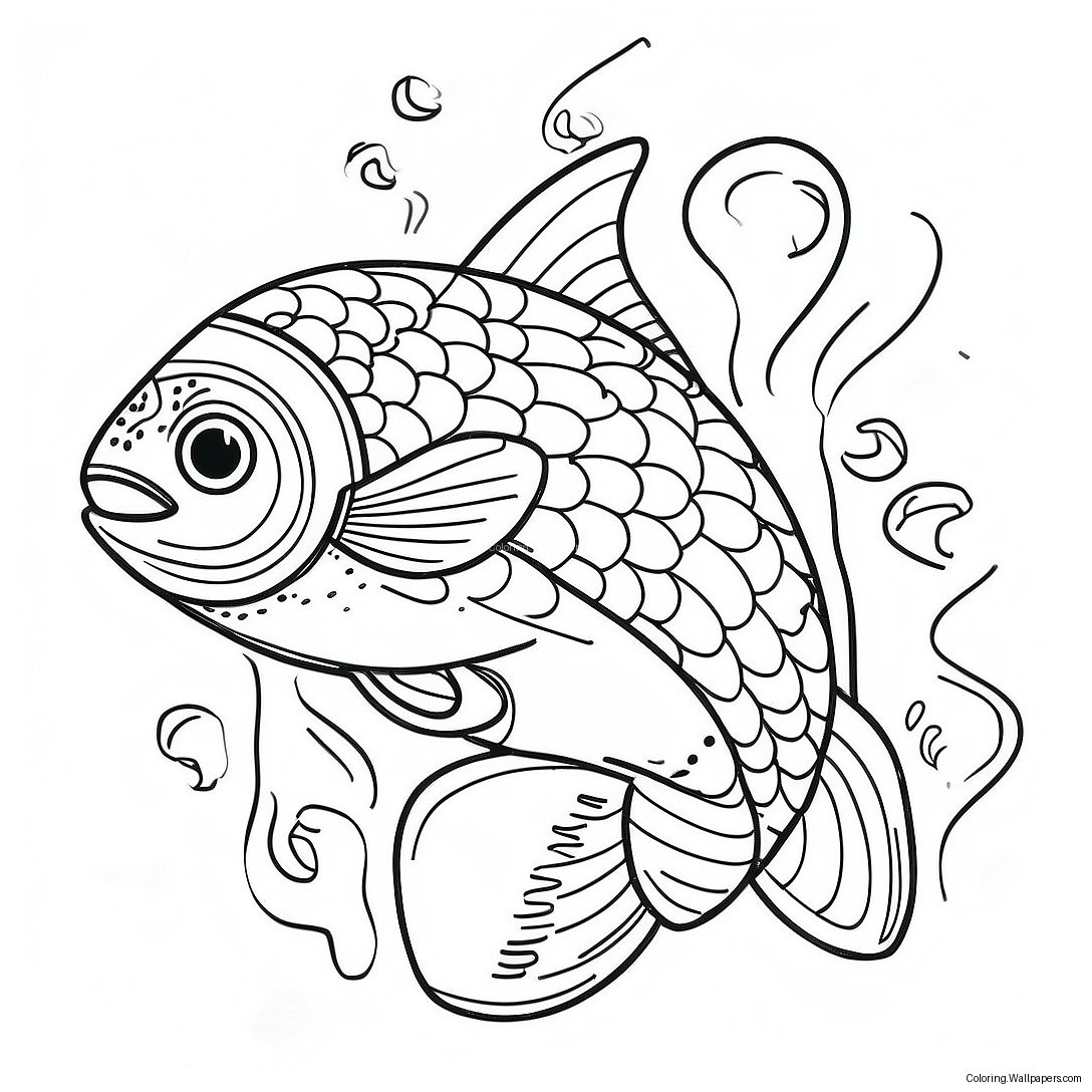 Trout Coloring Page 38179