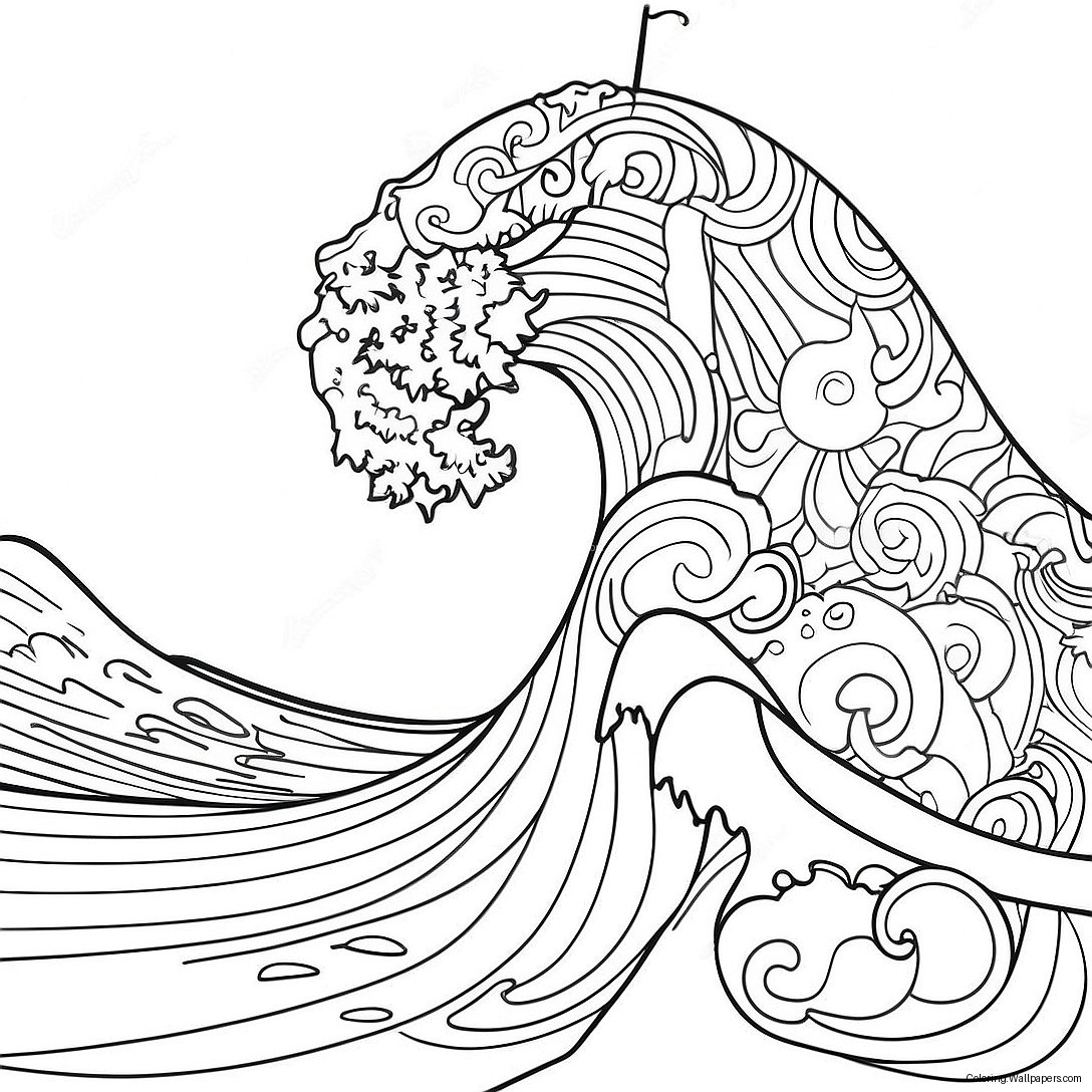 Tsunami Coloring Page 16522