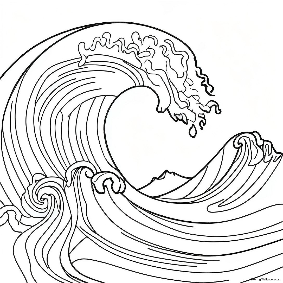 Tsunami Coloring Page 16524