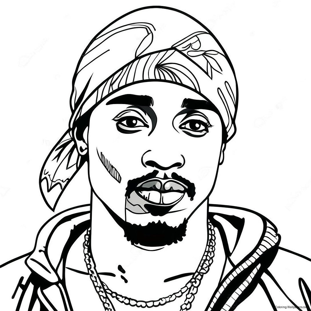 Tupac Shakur Coloring Page (42463-33557)