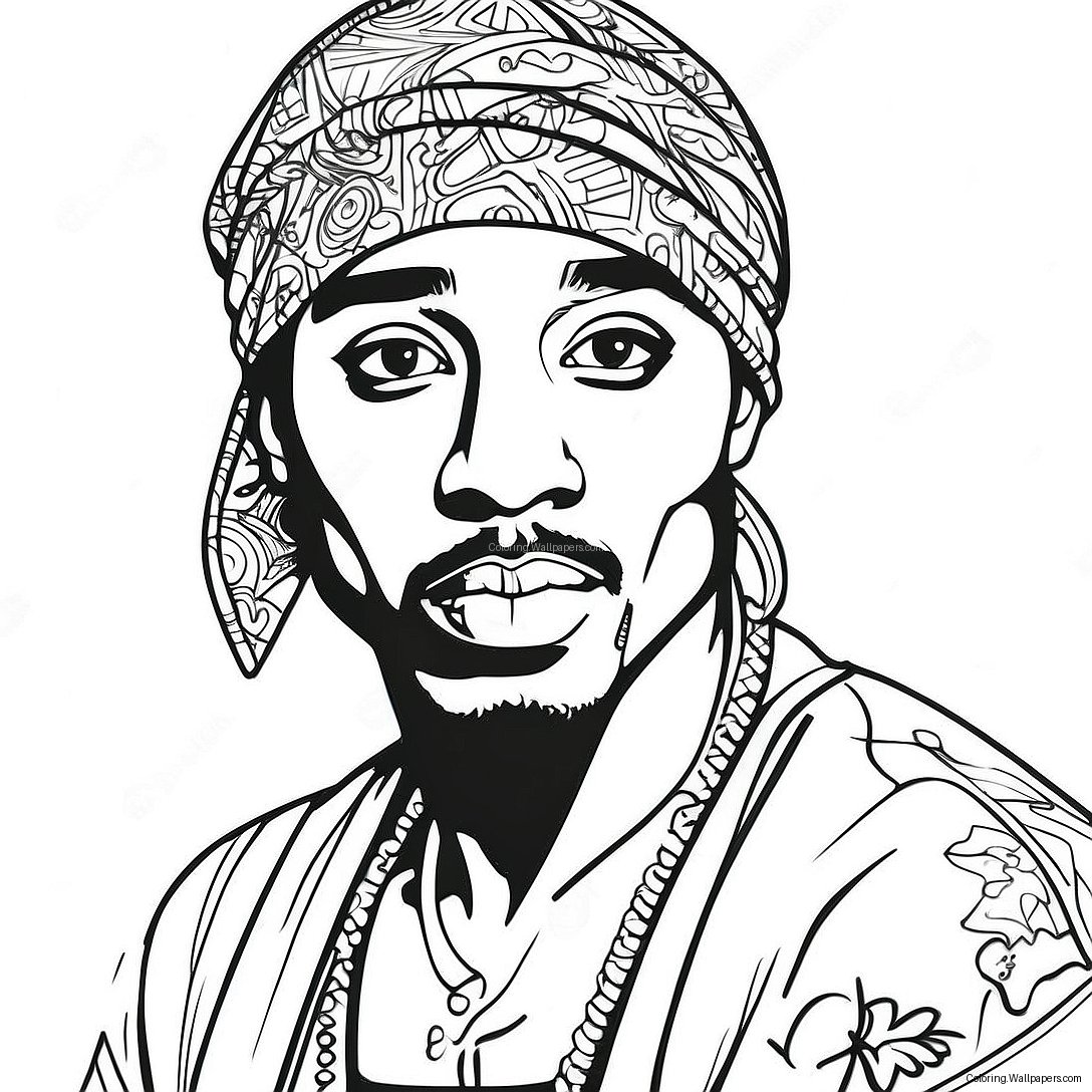 Tupac Shakur Coloring Page 33558