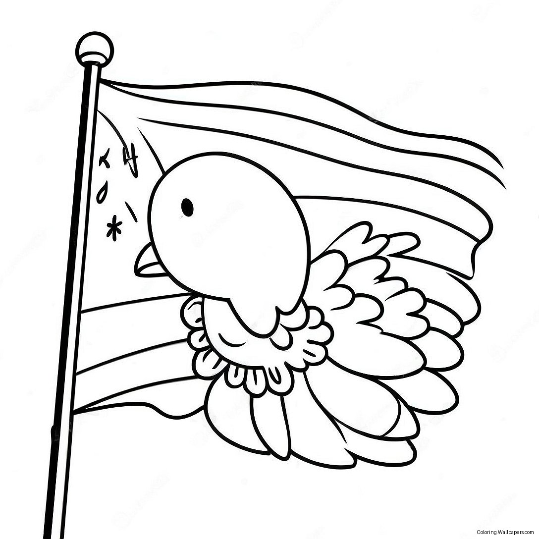 Page À Colorier Du Drapeau Du Pays De La Turquie 48831