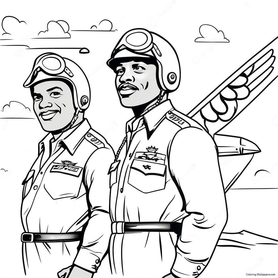 Tuskegee Airmen Coloring Page 51966