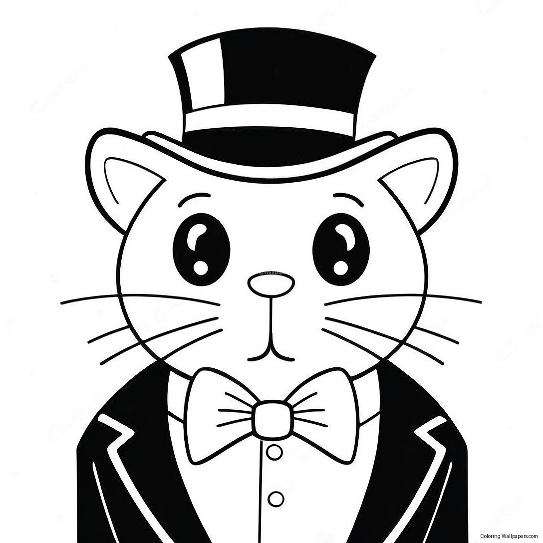 Tuxedo Sam Coloring Page (7630-6075)