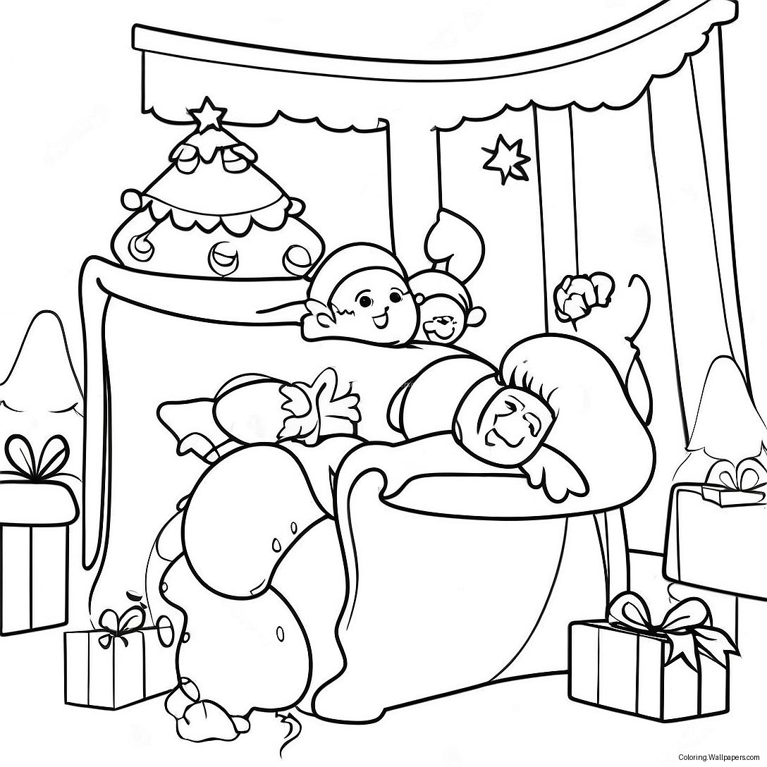 Twas The Night Before Christmas Coloring Page 28728