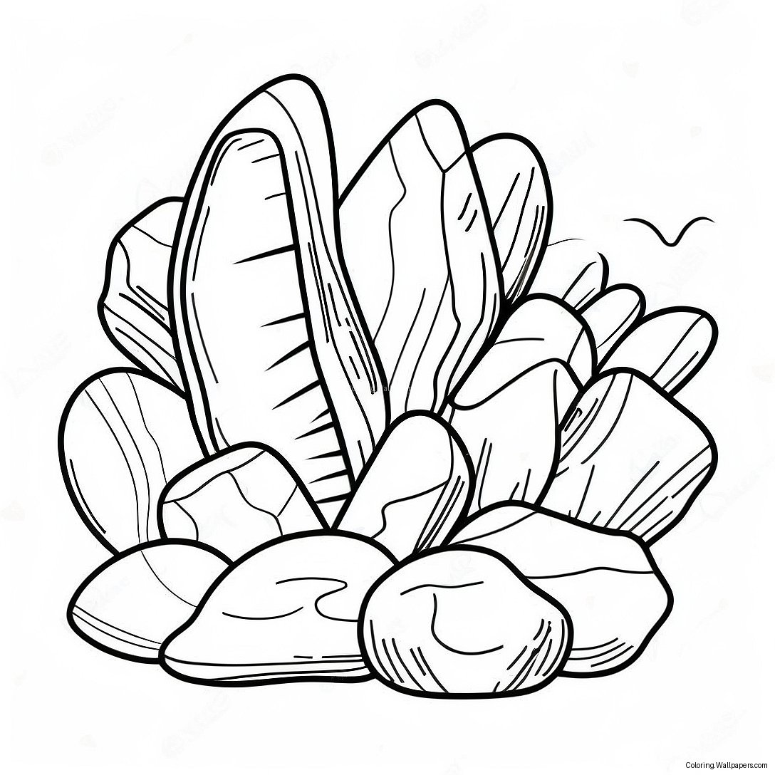 Types Of Rocks Coloring Page 17836