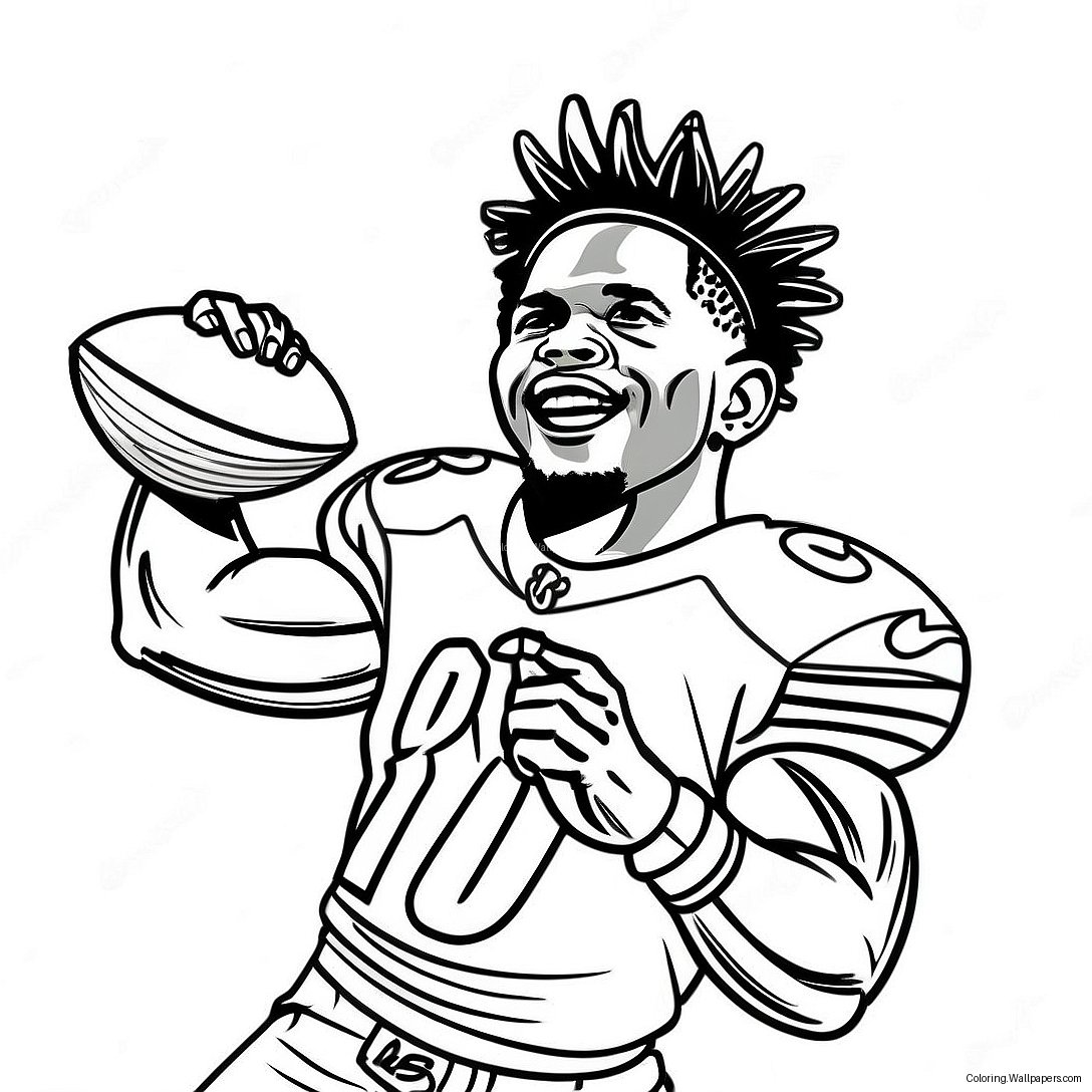 Tyreek Hill Coloring Page 902