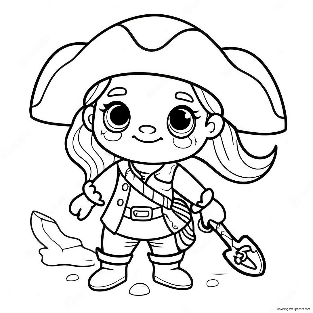 Uma In Un Costume Da Pirata Pagine Da Colorare 25707