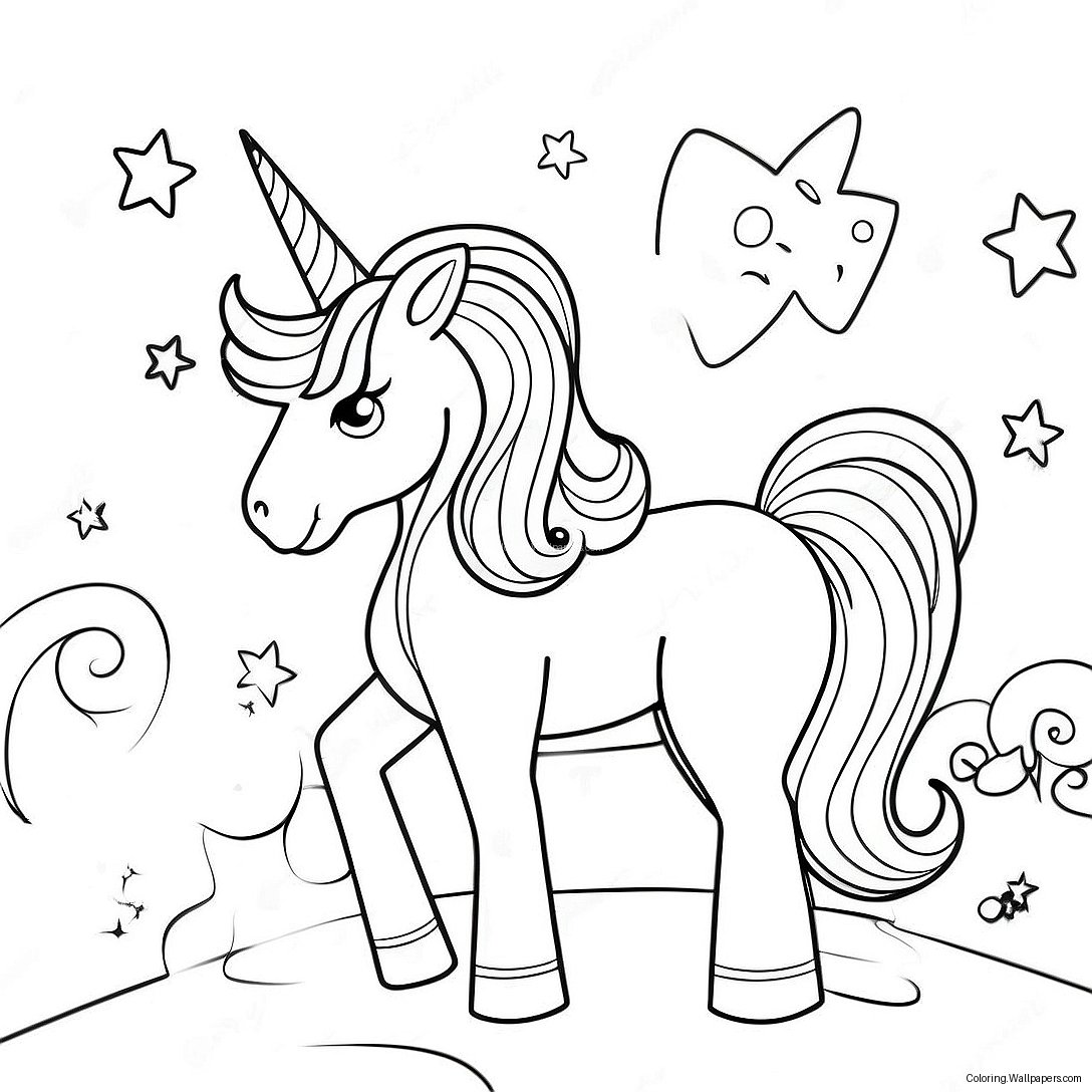 Unicorn Among Us Coloring Page 37764