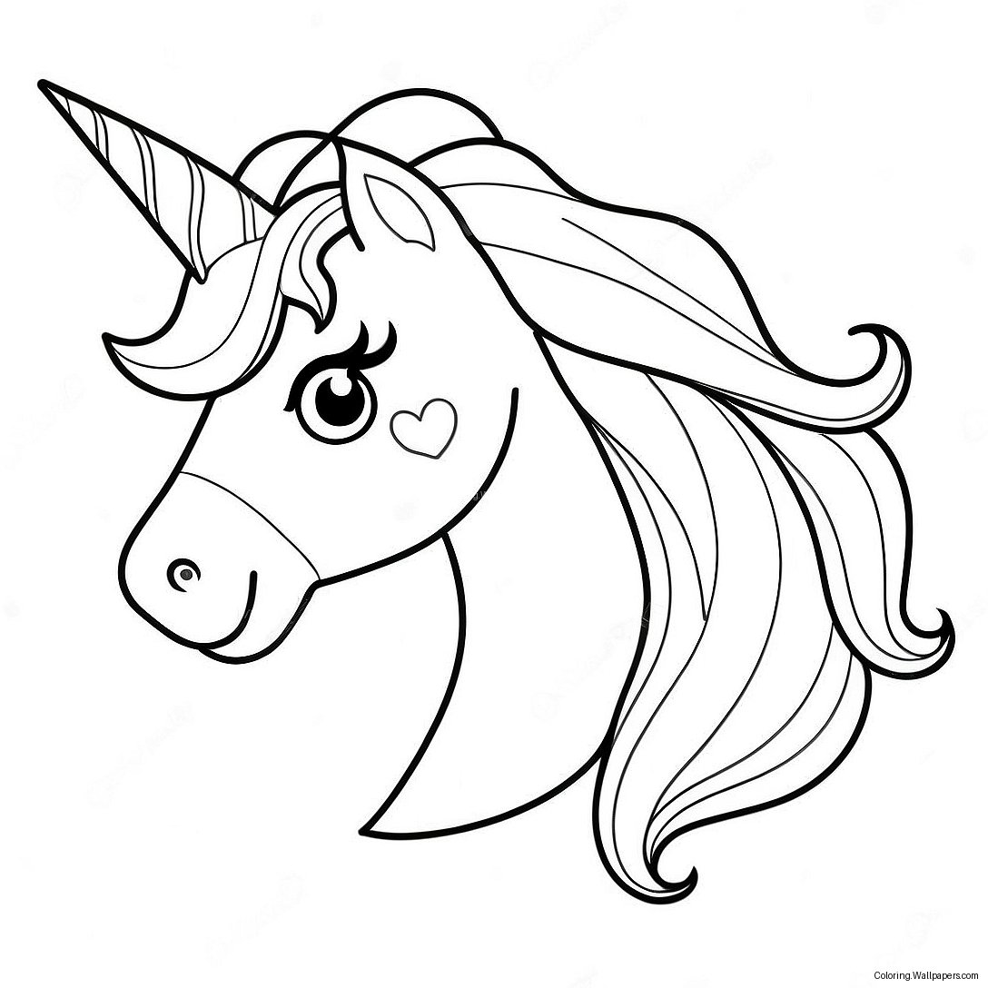 Unicorn Horn Coloring Page 57333