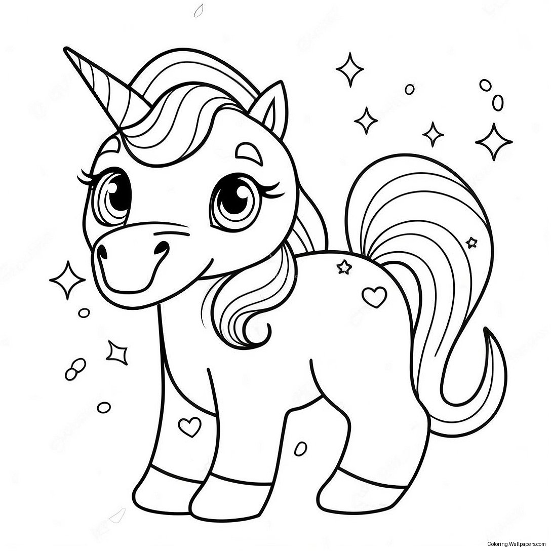 Unicorn Kitty Coloring Page 2284